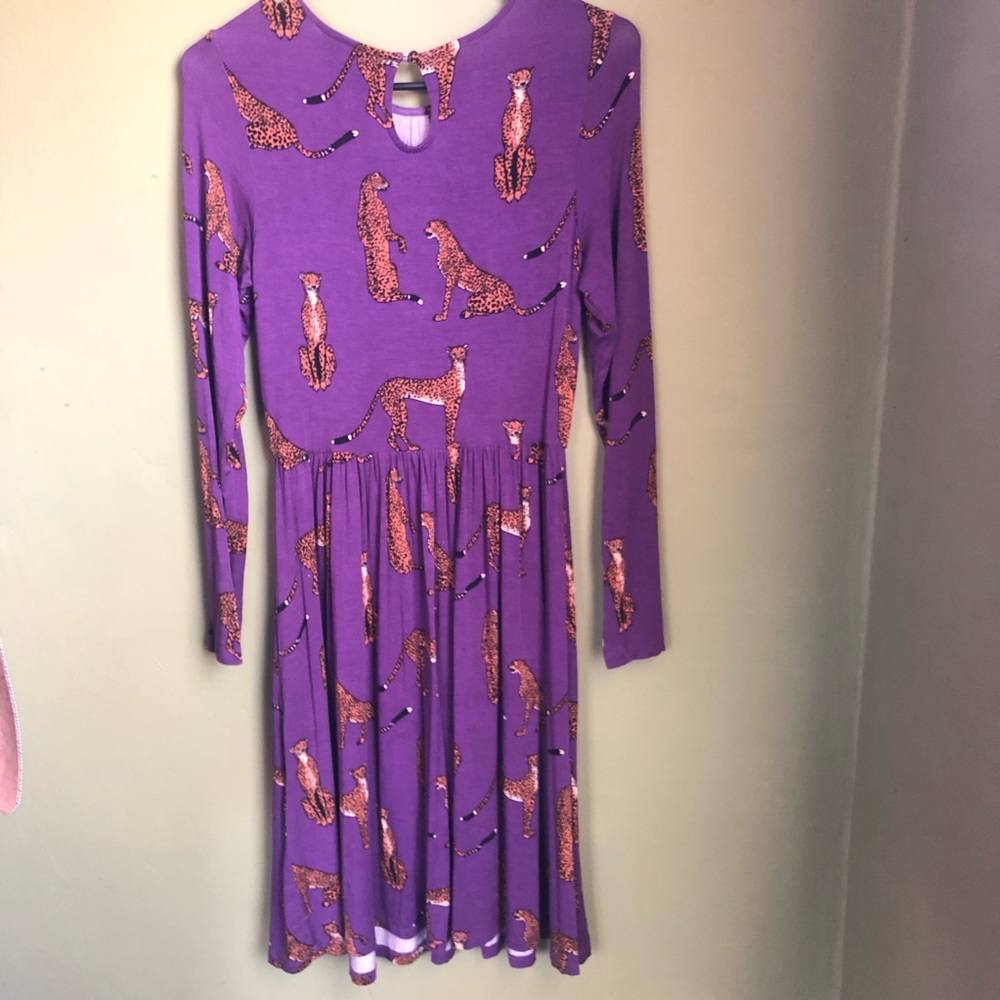 ModCloth Cheetah Print Knit Dress Flawed* - Picture 2 of 8